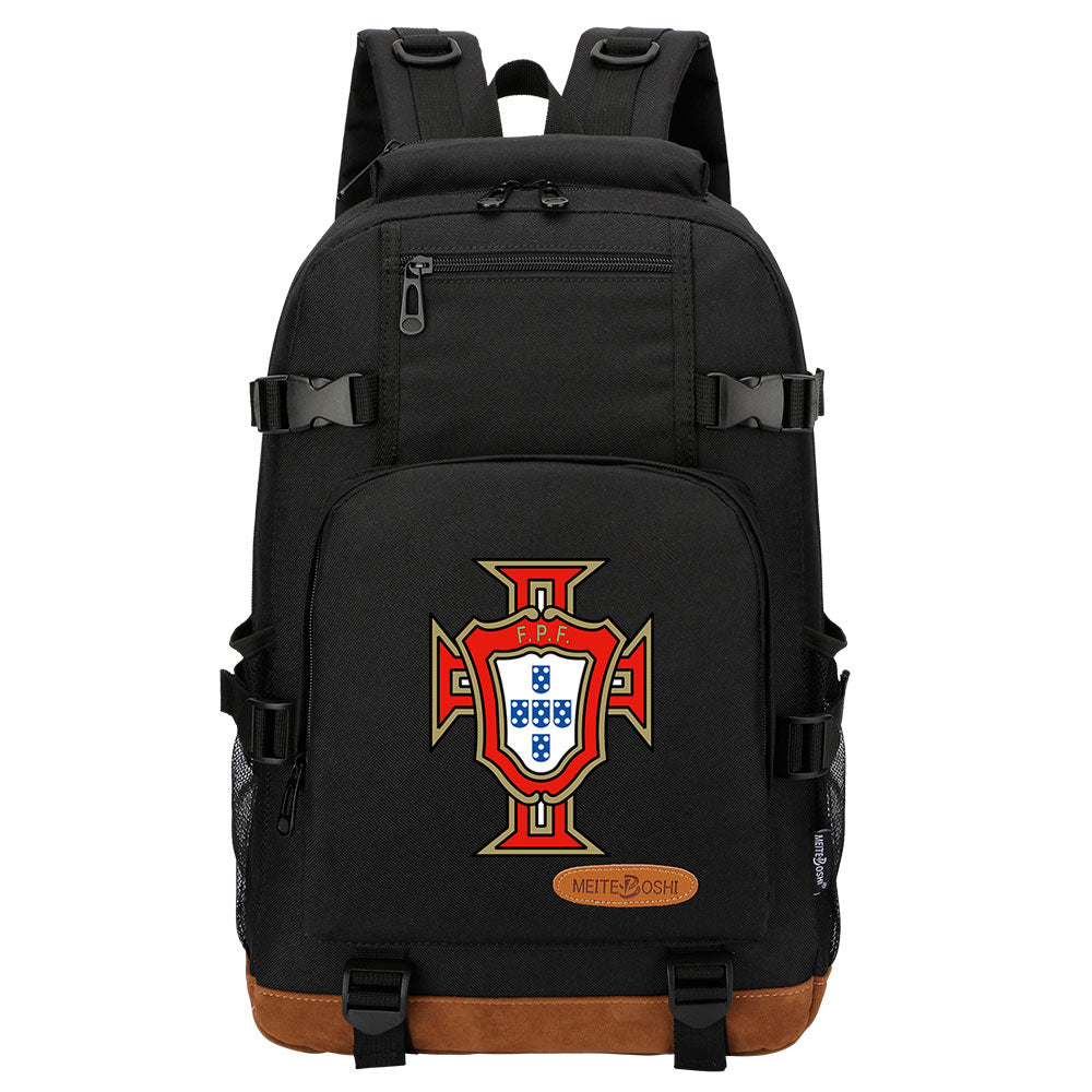 Portugal National Football Team Waterproof Backpack School Notebook Travel Bag