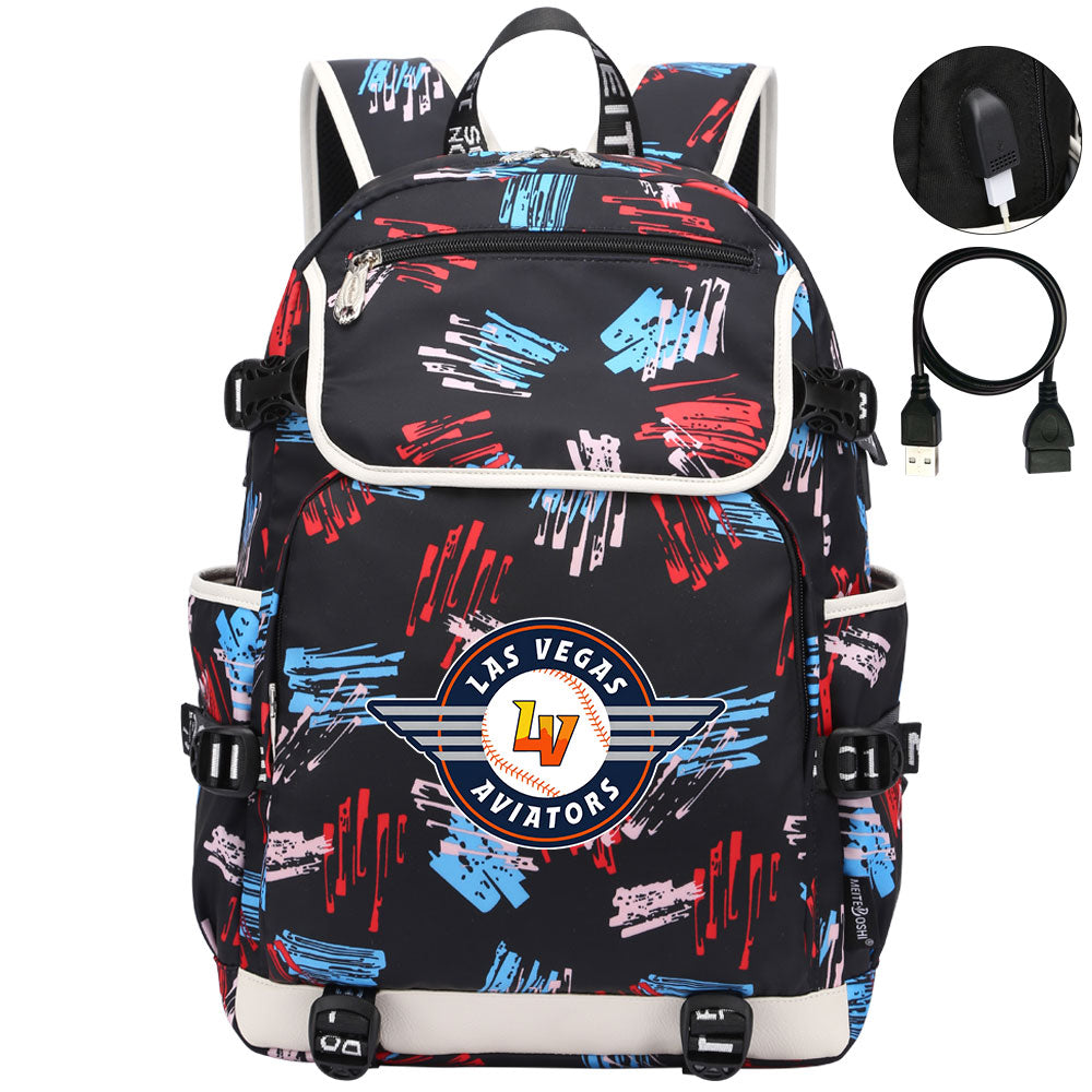Las Vegas Aviators Backpack School Notebook Travel Bags