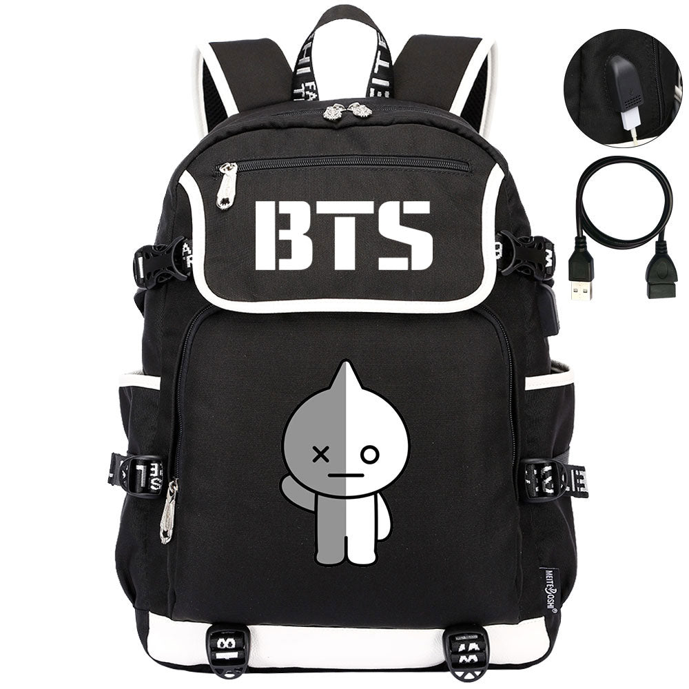 BTS VAN Backpack School Notebook Travel Bags