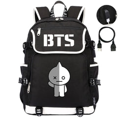 BTS VAN Backpack School Notebook Travel Bags