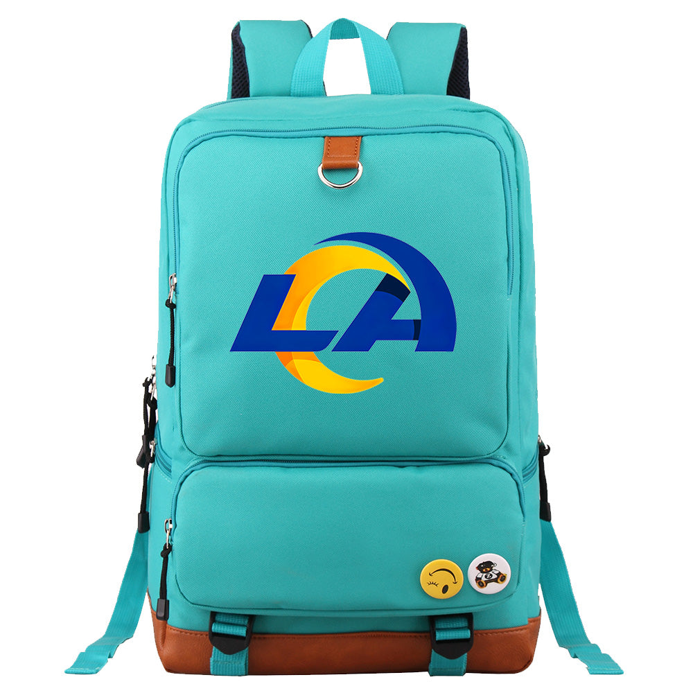 Los Angeles Rams Football Team Rugby Proof Backpack NoteBook Laptop School Bag