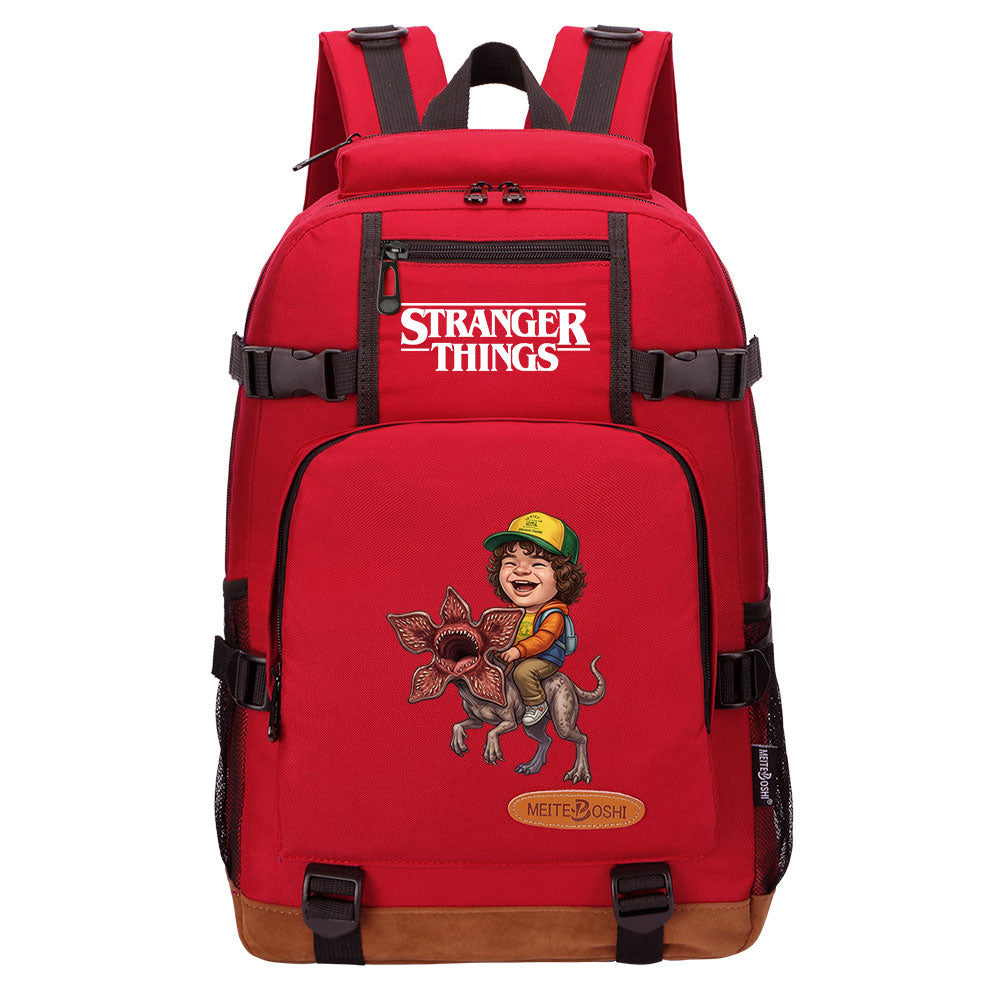 Strangers Things Dustin Henderson Waterproof Backpack School Notebook Travel Bag