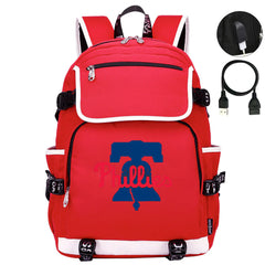 Philadelphia Phillies Backpack School Notebook Travel Bags