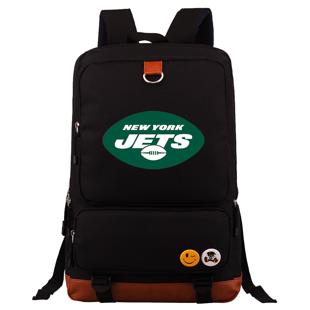 New York Jets Football Team Rugby Proof Backpack NoteBook Laptop School Bag