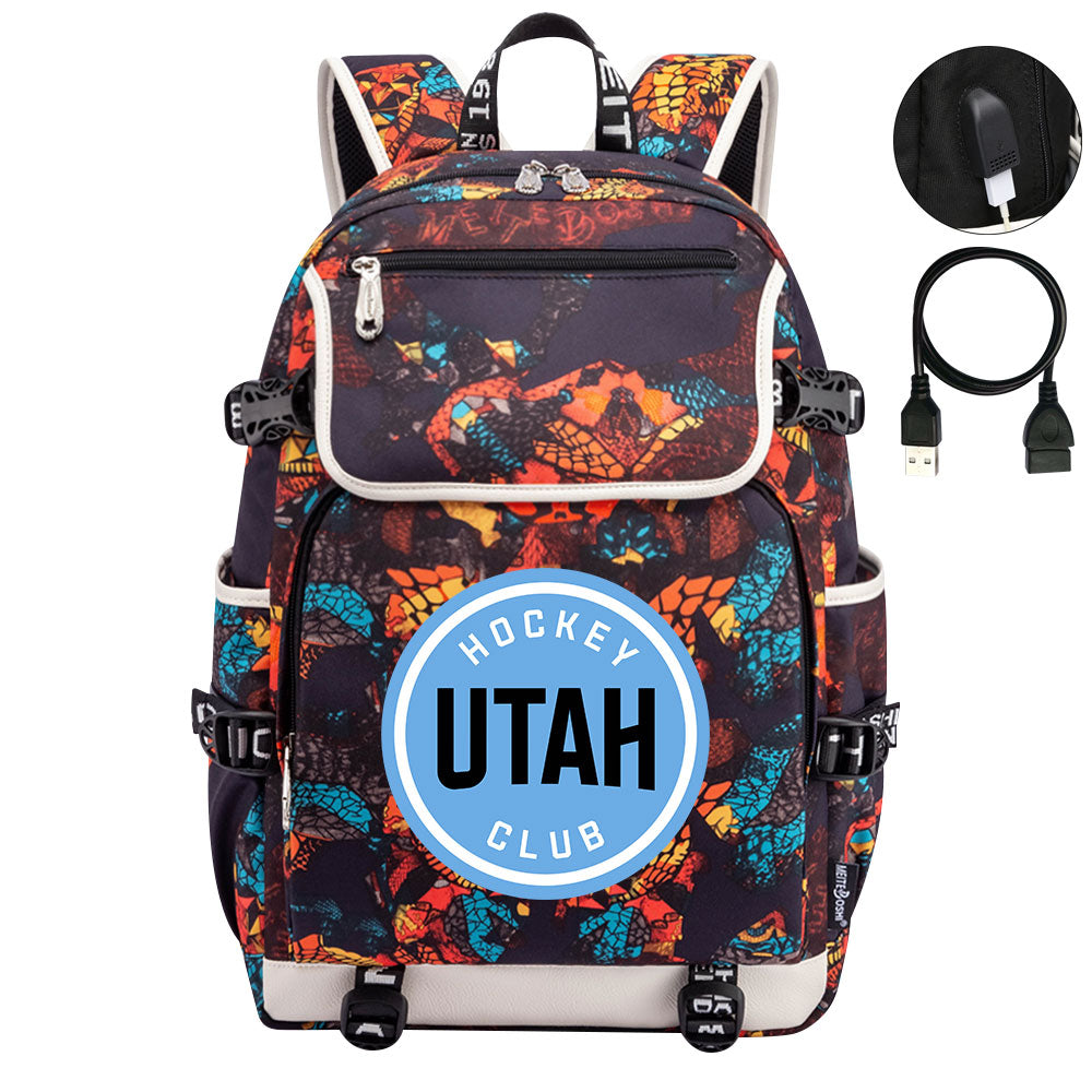 Utah Hockey Club Backpack School Notebook Travel Bag