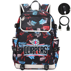Los Angeles Clippers Backpack School Notebook Travel Bags