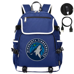 Minnesota Timberwolves Backpack School Notebook Travel Bags
