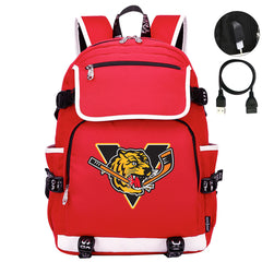 Victoriaville Tigres Hockey Backpack School Notebook Travel Bag