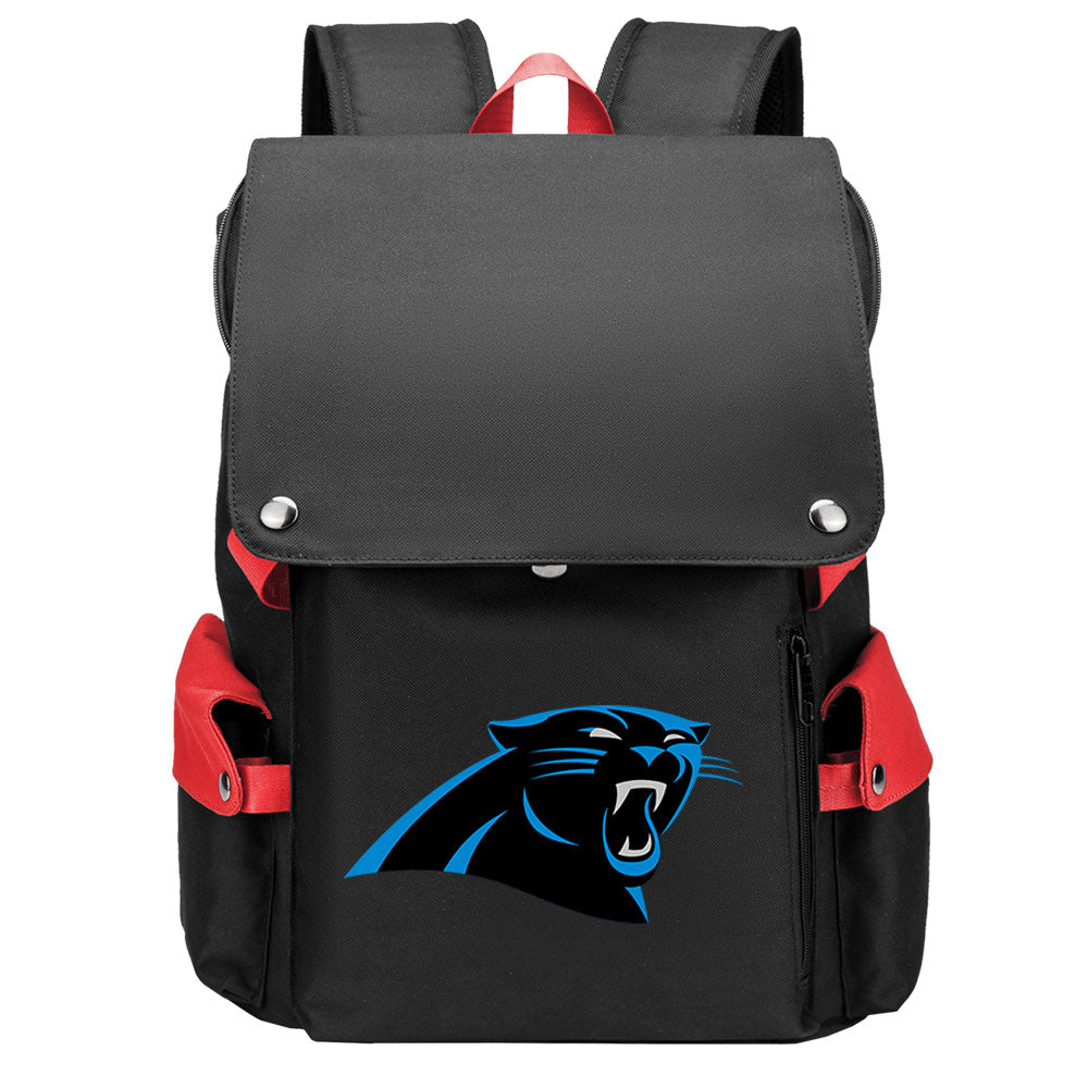 Carolina Panthers Football Team Rugby Laptop Backpack Oxford School Bag
