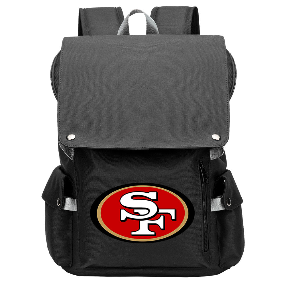 San Francisco 49ers Football Team Rugby Laptop Backpack Oxford School Bag