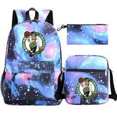 Boston Celtics Basketball School Backpack Shoulder Bag Pencil Bags 3pcs Set