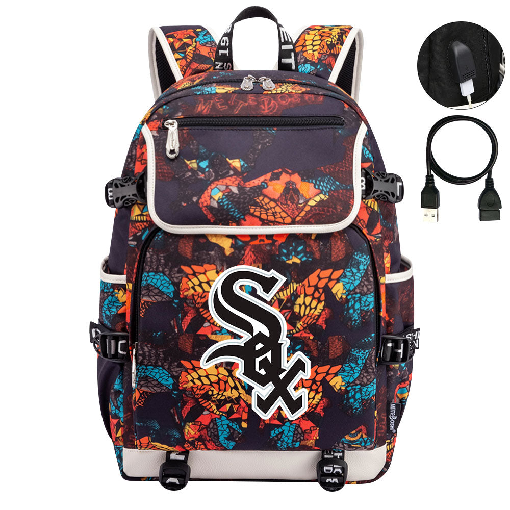 Chicago White Sox Backpack School Notebook Travel Bags
