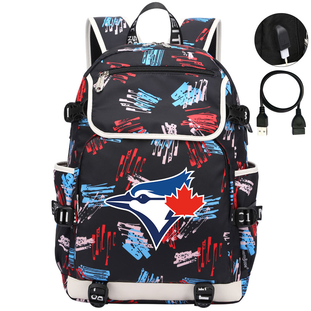 Toronto Blue Jays Backpack School Notebook Travel Bags