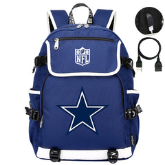 Dallas Cowboys Football Team Rugby Backpack School Notebook Travel Bag