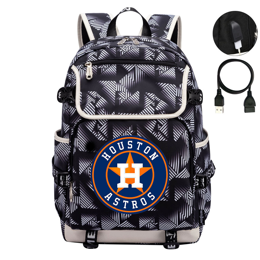 Houston Astros Backpack School Notebook Travel Bags