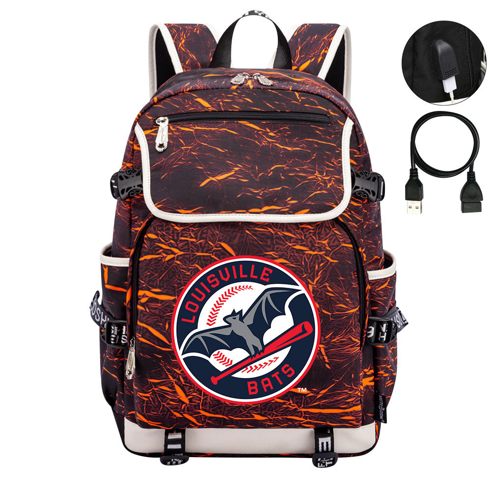 Louisville Bats Backpack School Notebook Travel Bags