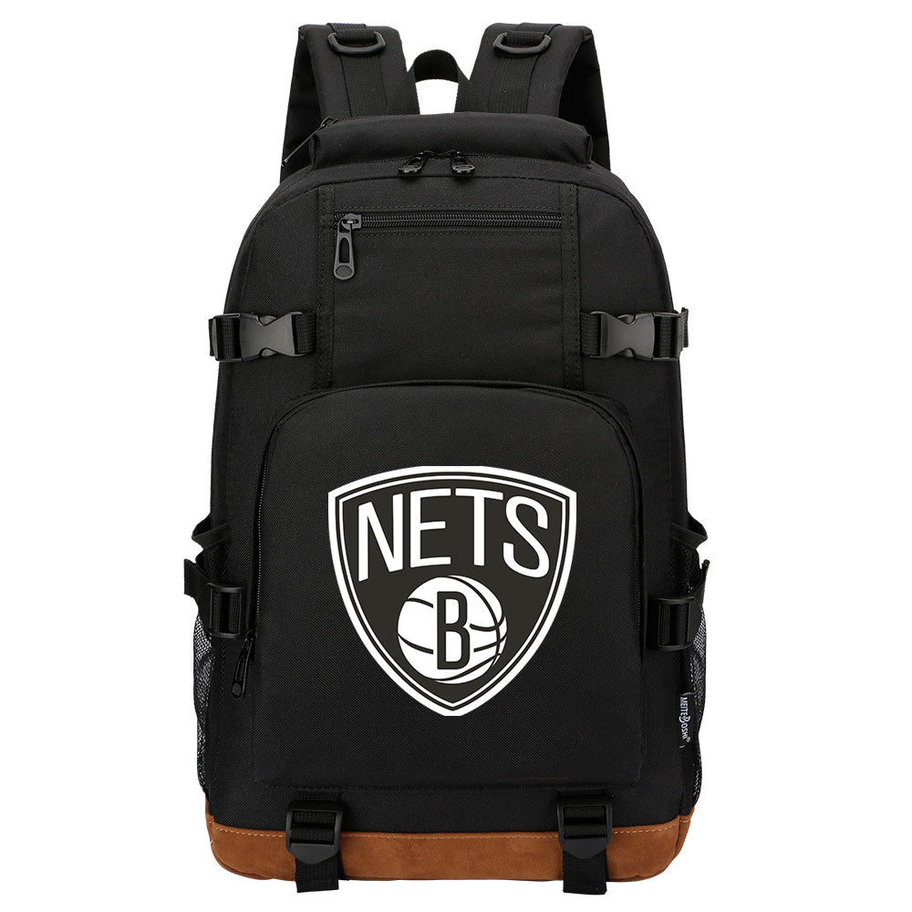 Brooklyn Nets Waterproof Backpack School Notebook Travel Bag