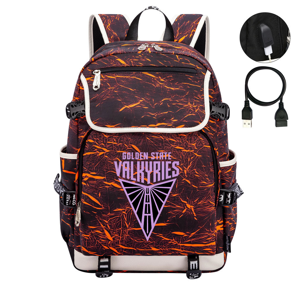 Golden State Valkyries Backpack School Notebook Travel Bags