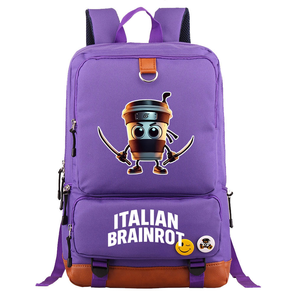 Italian Brainrot Proof Backpack NoteBook Laptop School Bag
