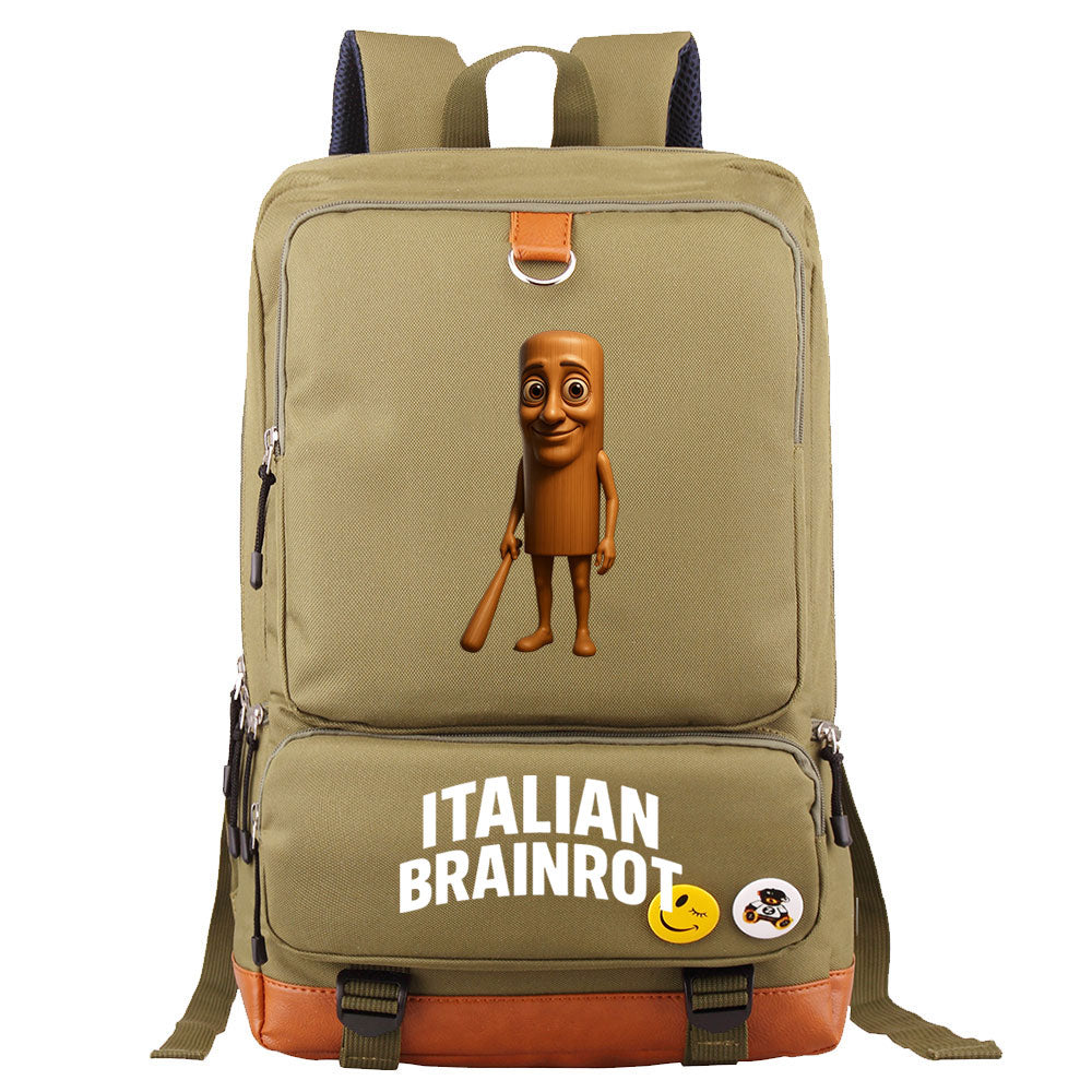 Italian Brainrot Proof Backpack NoteBook Laptop School Bag