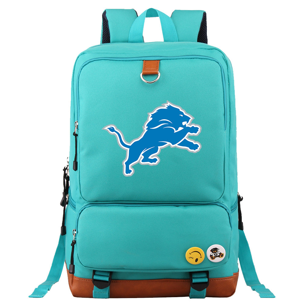 Detroit Lions Football Team Rugby Proof Backpack NoteBook Laptop School Bag