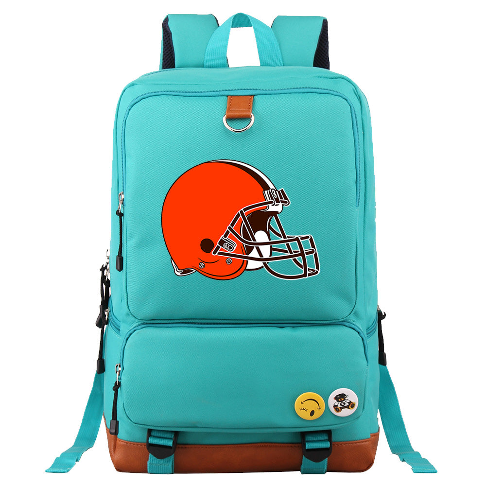 Cleveland Browns Football Team Rugby Proof Backpack NoteBook Laptop School Bag
