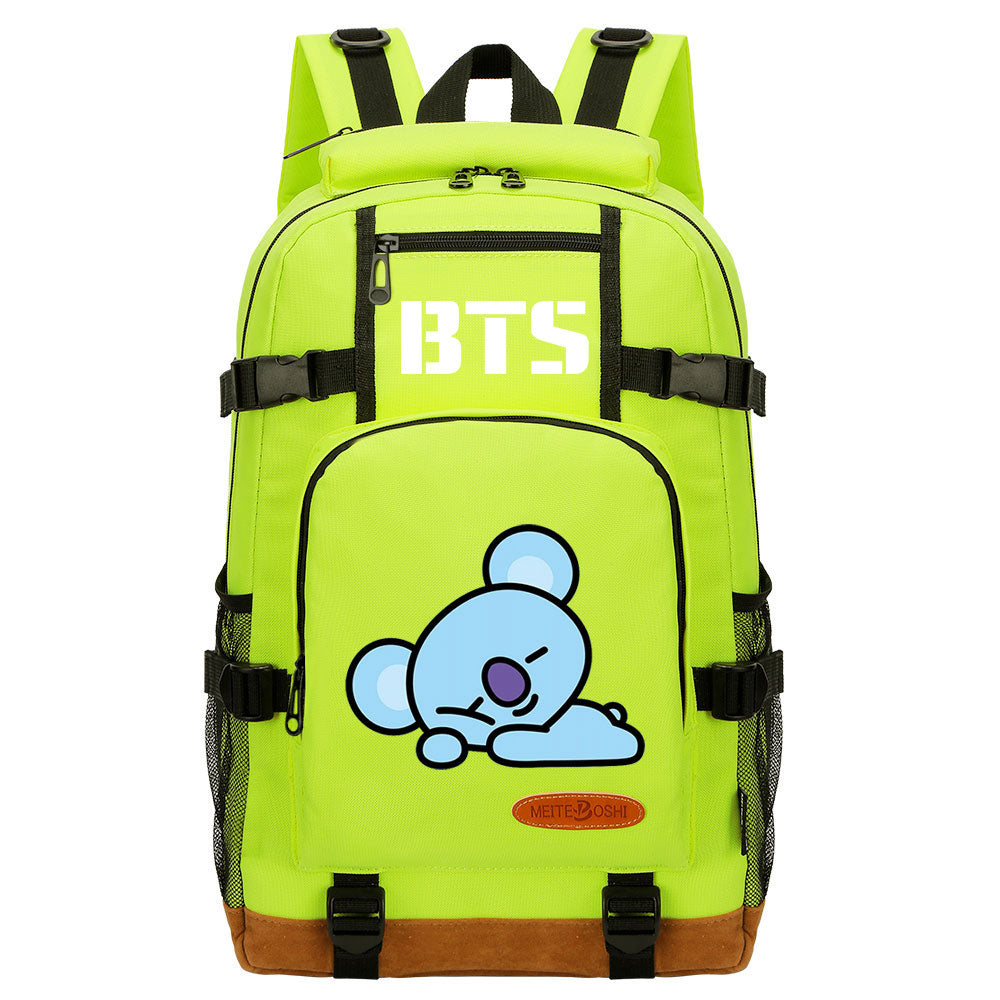 Kpop BTS Koya RM Waterproof Backpack School Notebook Travel Bag