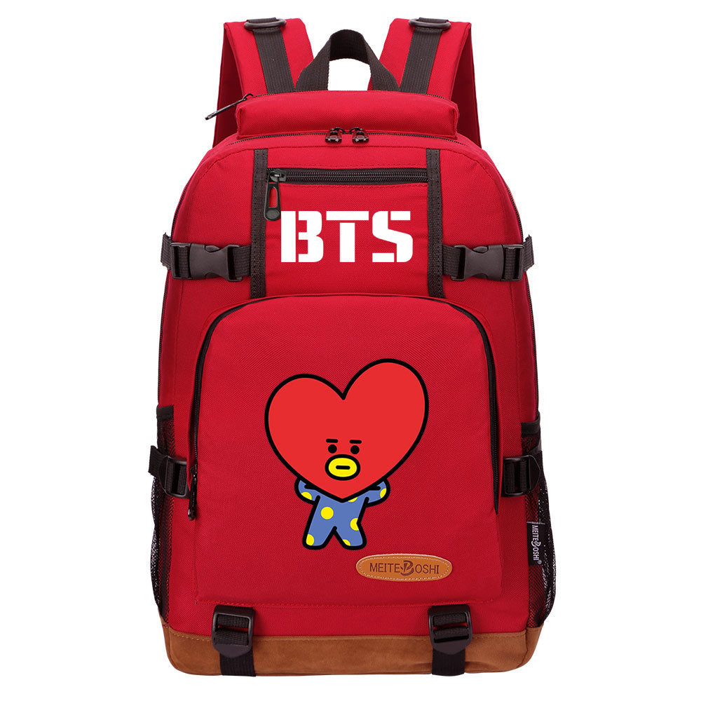 Kpop BTS TATA V Waterproof Backpack School Notebook Travel Bag