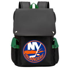 New York Islanders Hockey Team School Backpack Oxford Laptop Bag