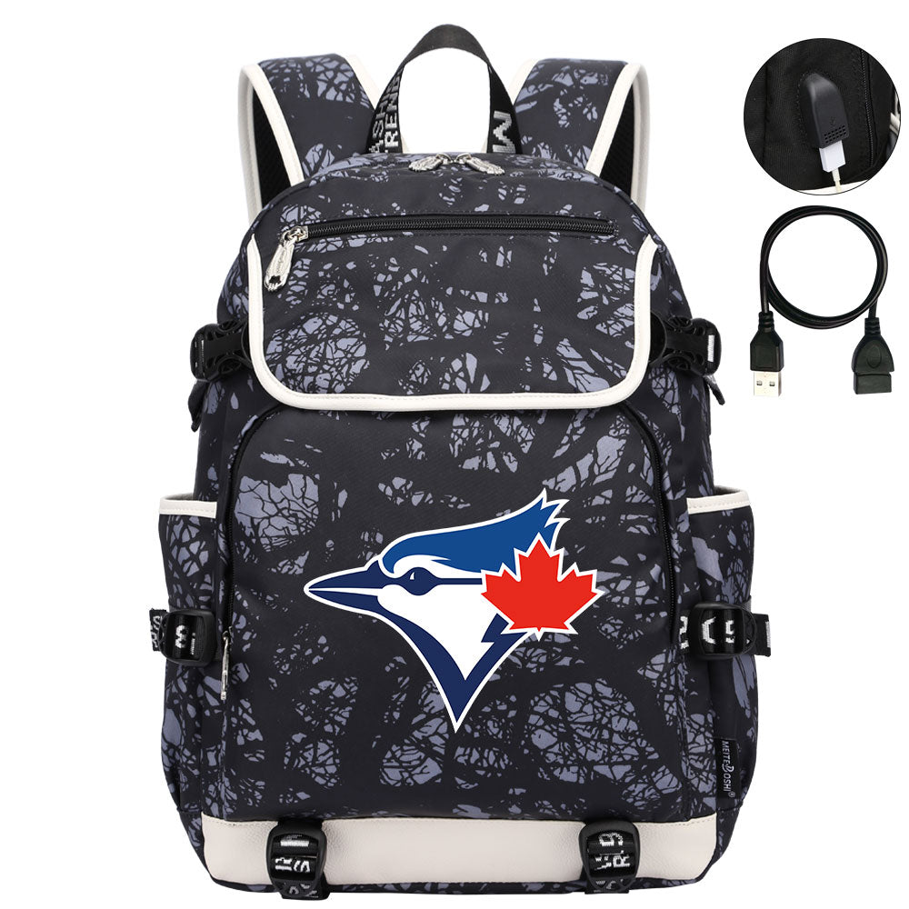 Toronto Blue Jays Backpack School Notebook Travel Bags