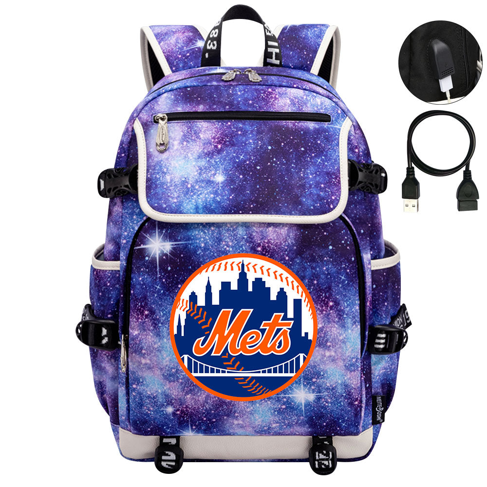 New York Mets Backpack School Notebook Travel Bags