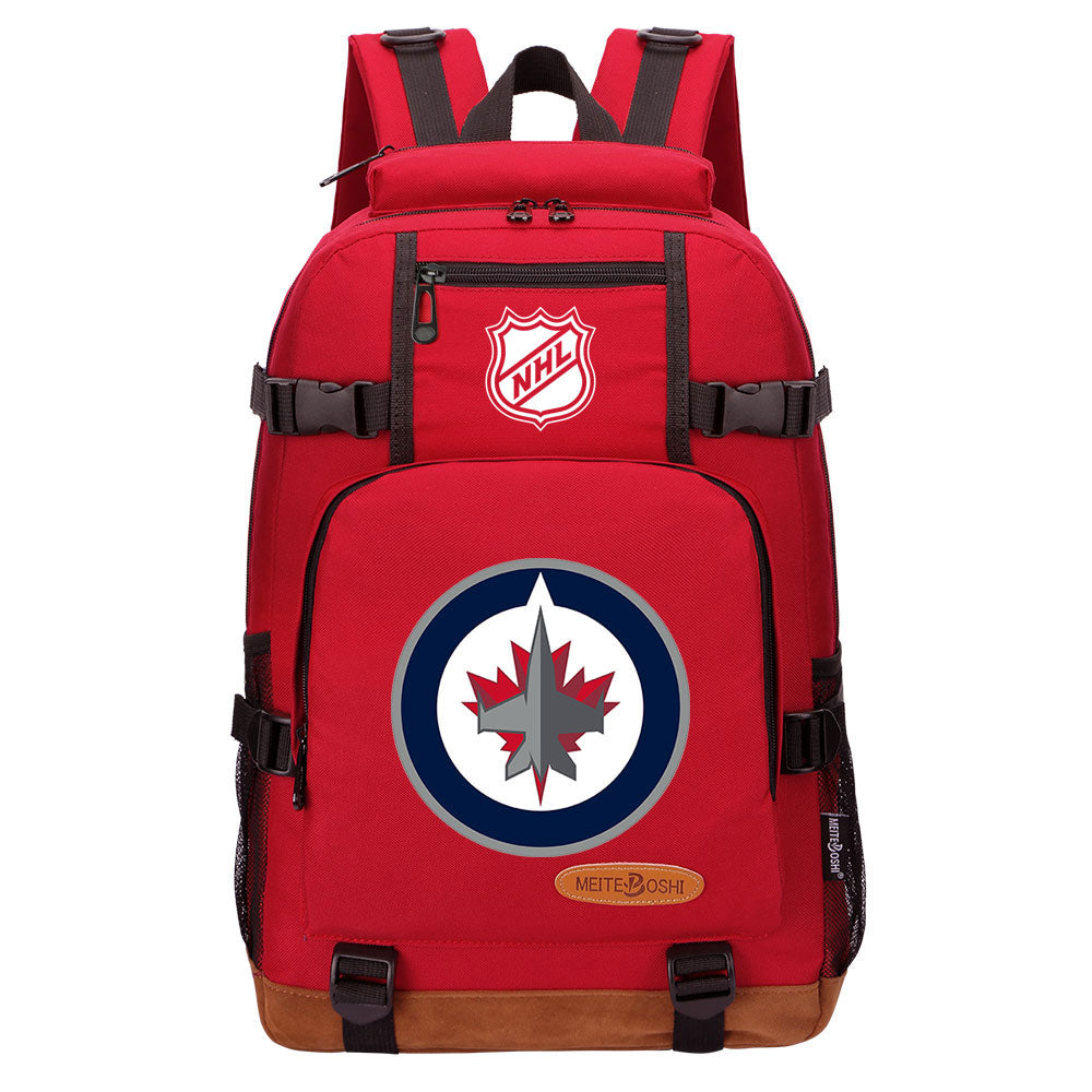 Winnipeg Jets Hockey League  Waterproof Backpack School Notebook Travel Bag