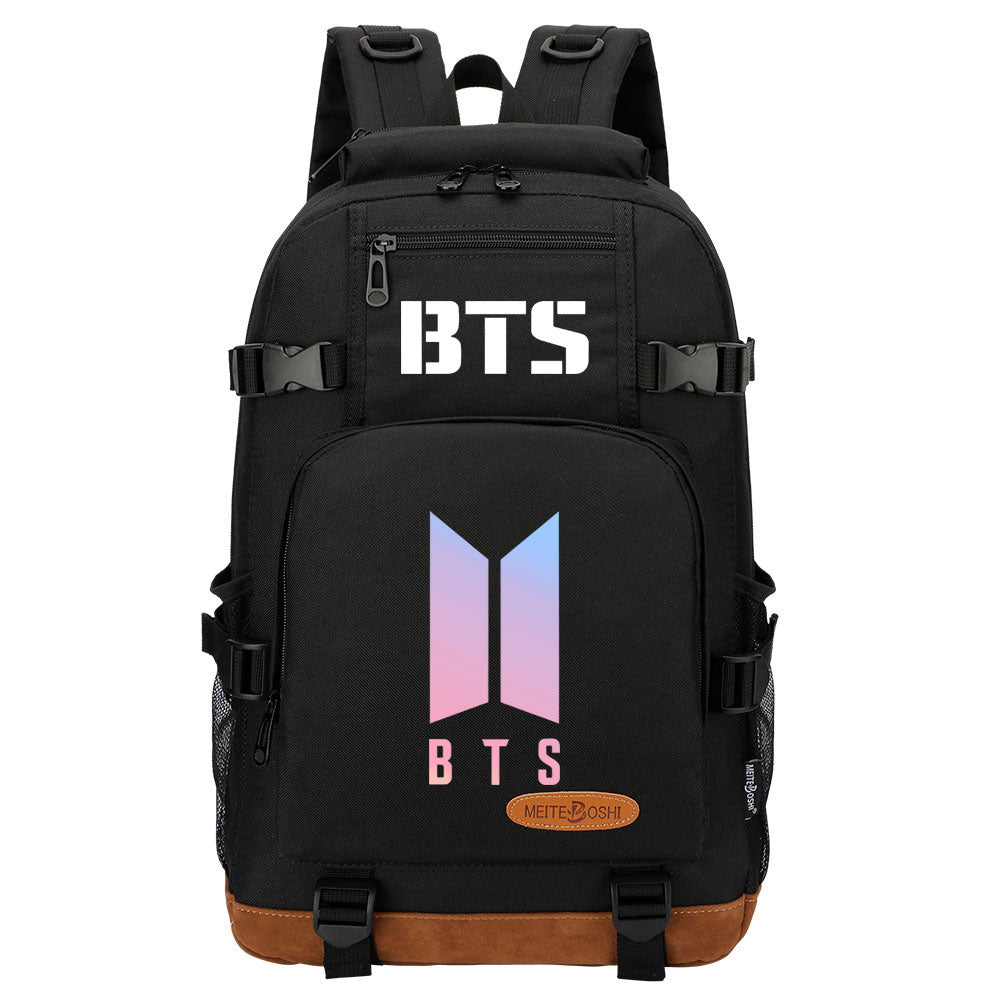 Kpop BTS Waterproof Backpack School Notebook Travel Bag