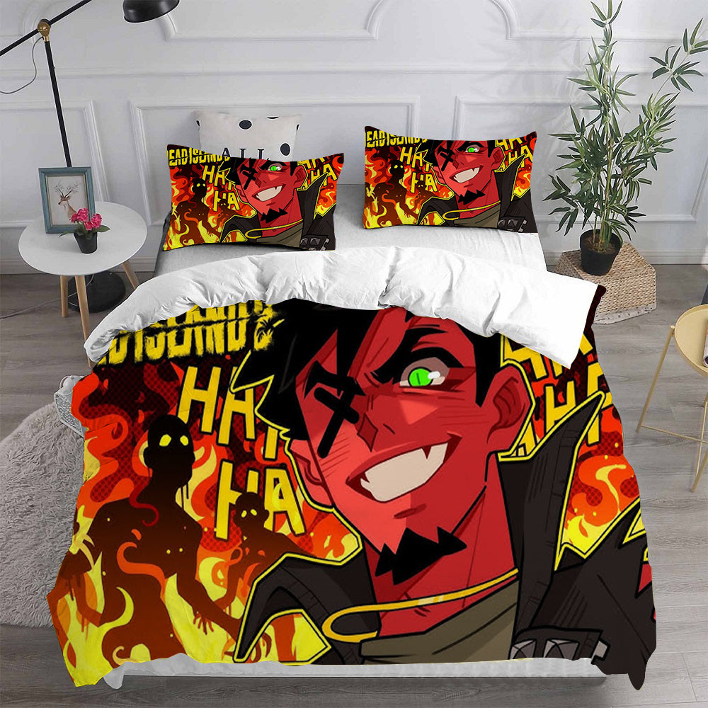 Lethal Company Cosplay Bedding Set Duvet Cover Pillowcases Halloween Home Decor