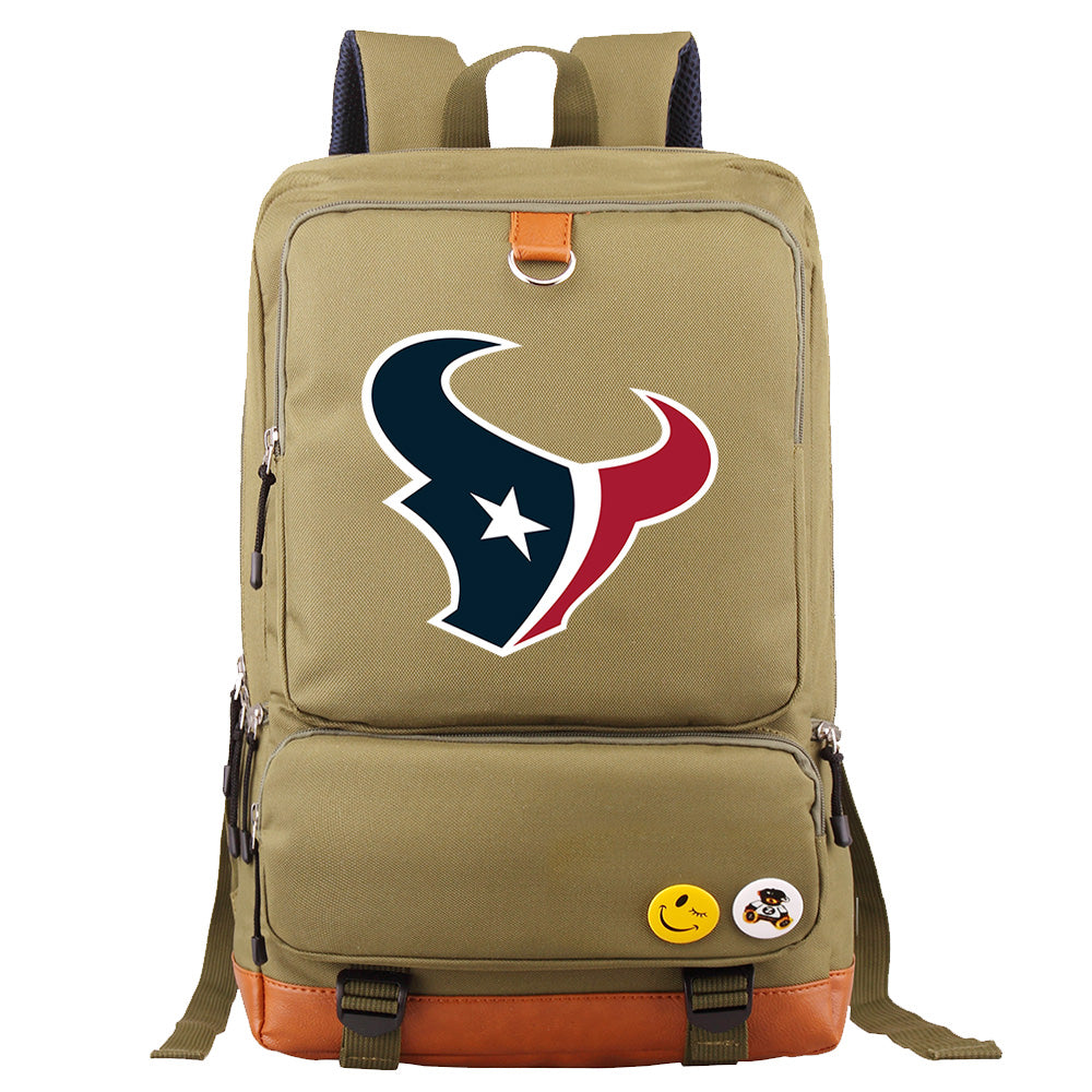Houston Texans Football Team Rugby Proof Backpack NoteBook Laptop School Bag