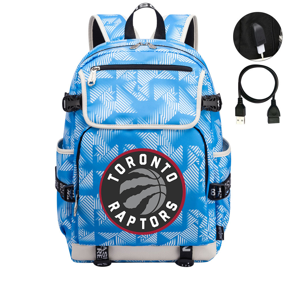 Toronto Raptors Backpack School Notebook Travel Bags