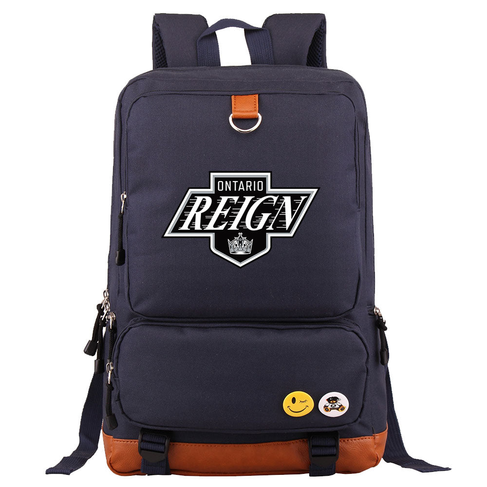 Ontario Reign Hockey Team Proof Backpack NoteBook Laptop School Bag