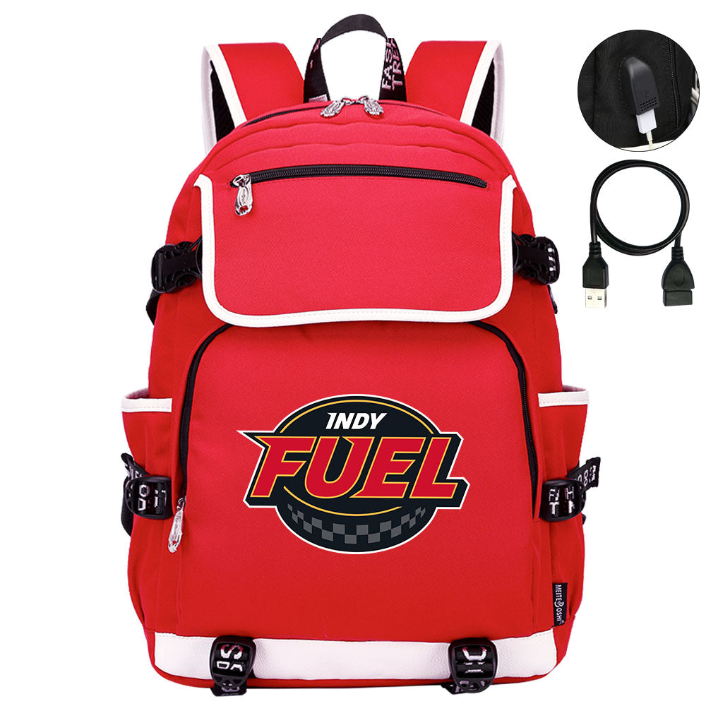 Indy Fuel Hockey League Backpack School Notebook Travel Bag