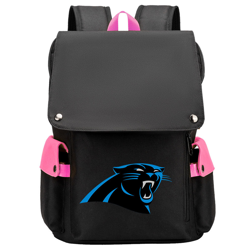 Carolina Panthers Football Team Rugby Laptop Backpack Oxford School Bag