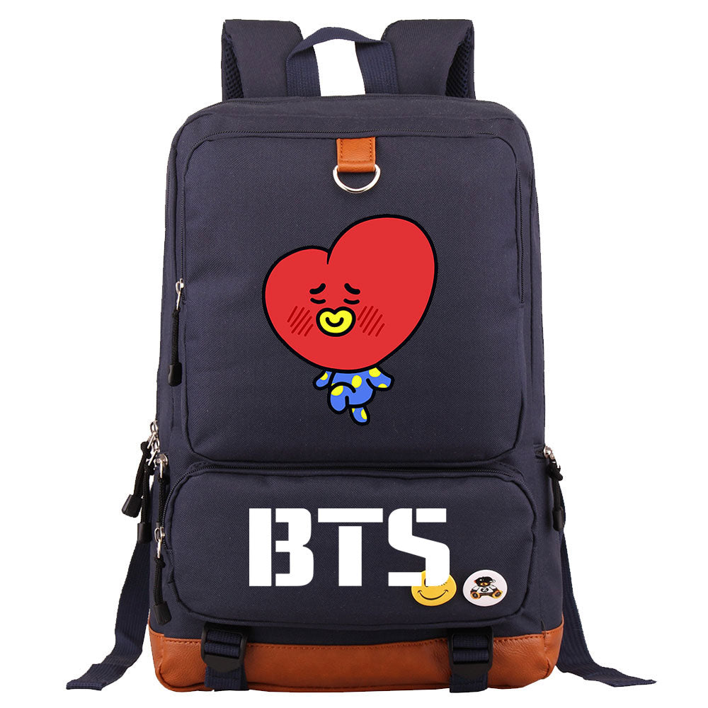 BTS TATA Proof Backpack NoteBook Laptop School Bag