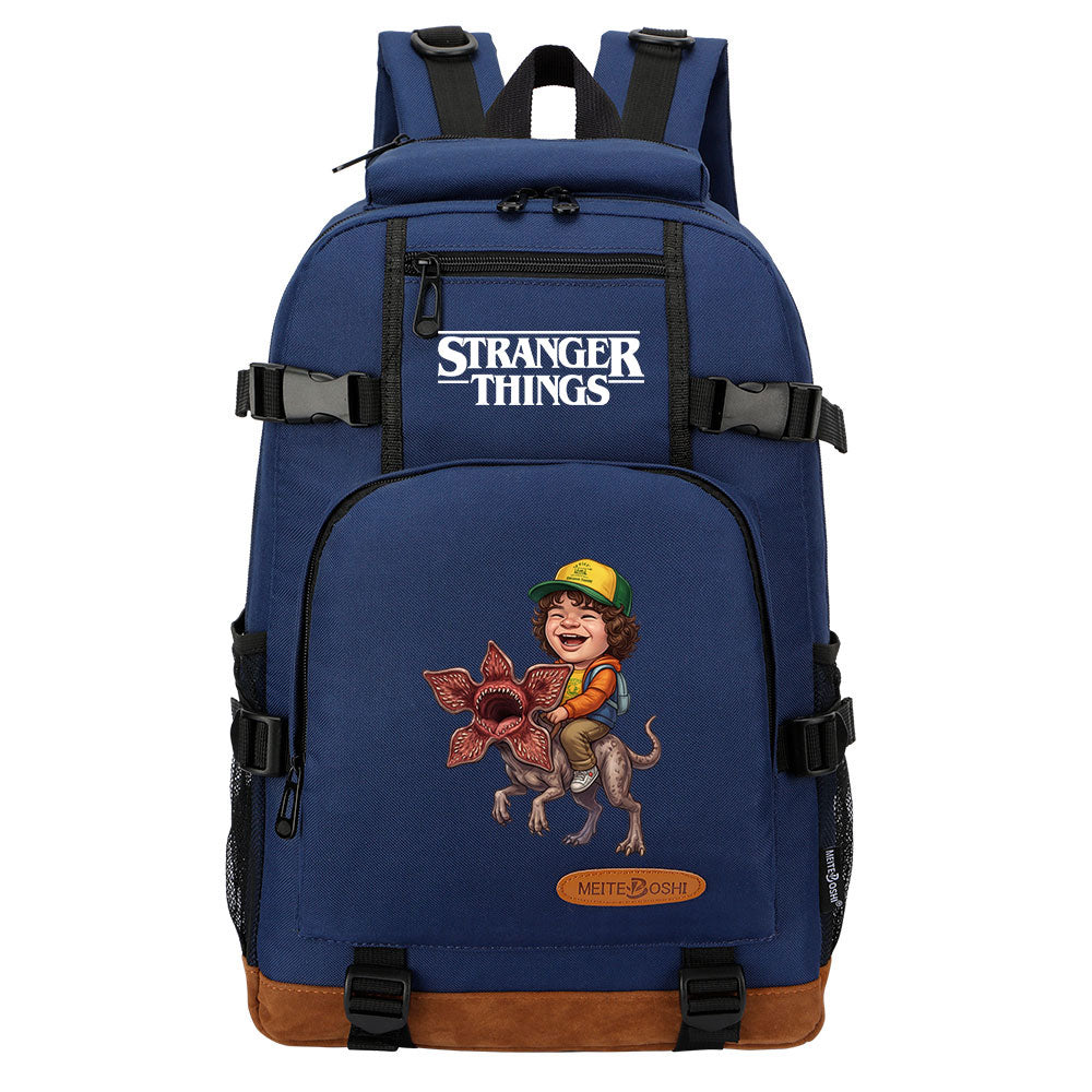 Strangers Things Dustin Henderson Waterproof Backpack School Notebook Travel Bag
