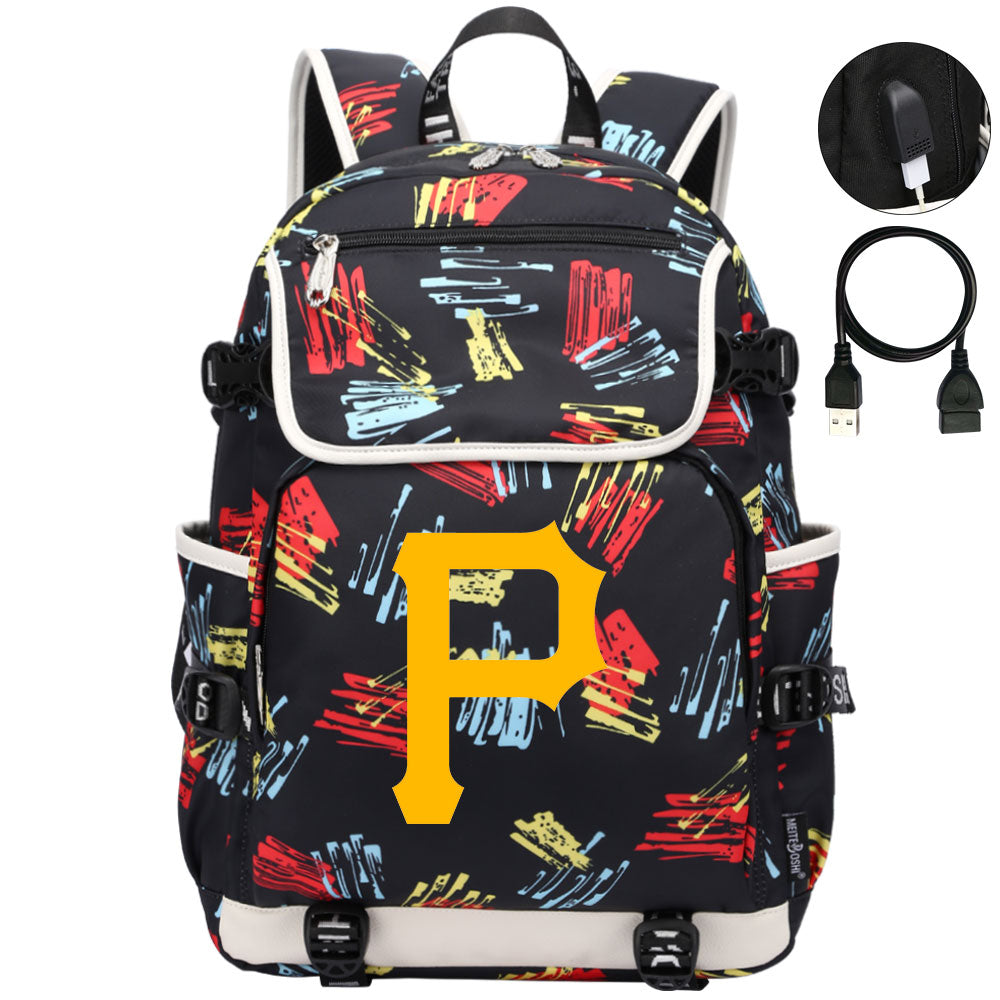 Pittsburgh Pirates Backpack School Notebook Travel Bags