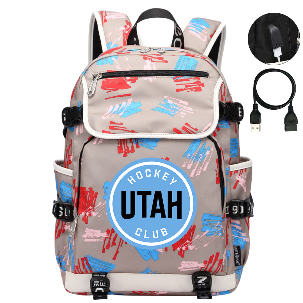 Utah Hockey Club Backpack School Notebook Travel Bag