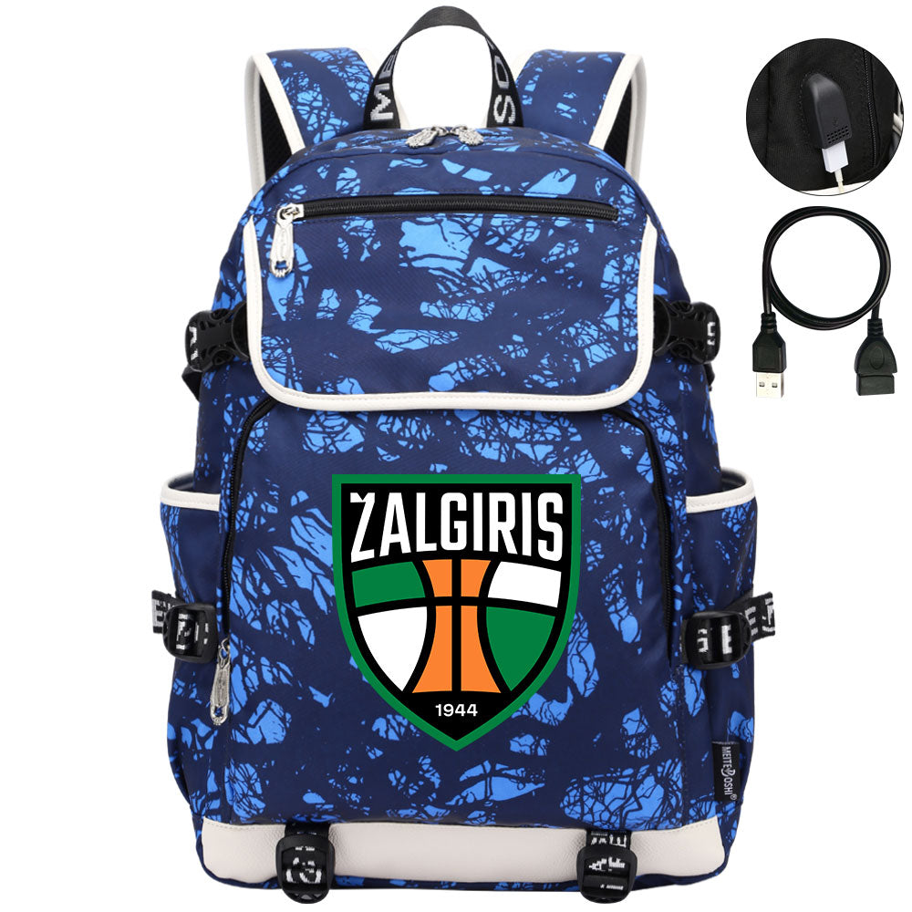 Zalgiris Backpack School Notebook Travel Bags
