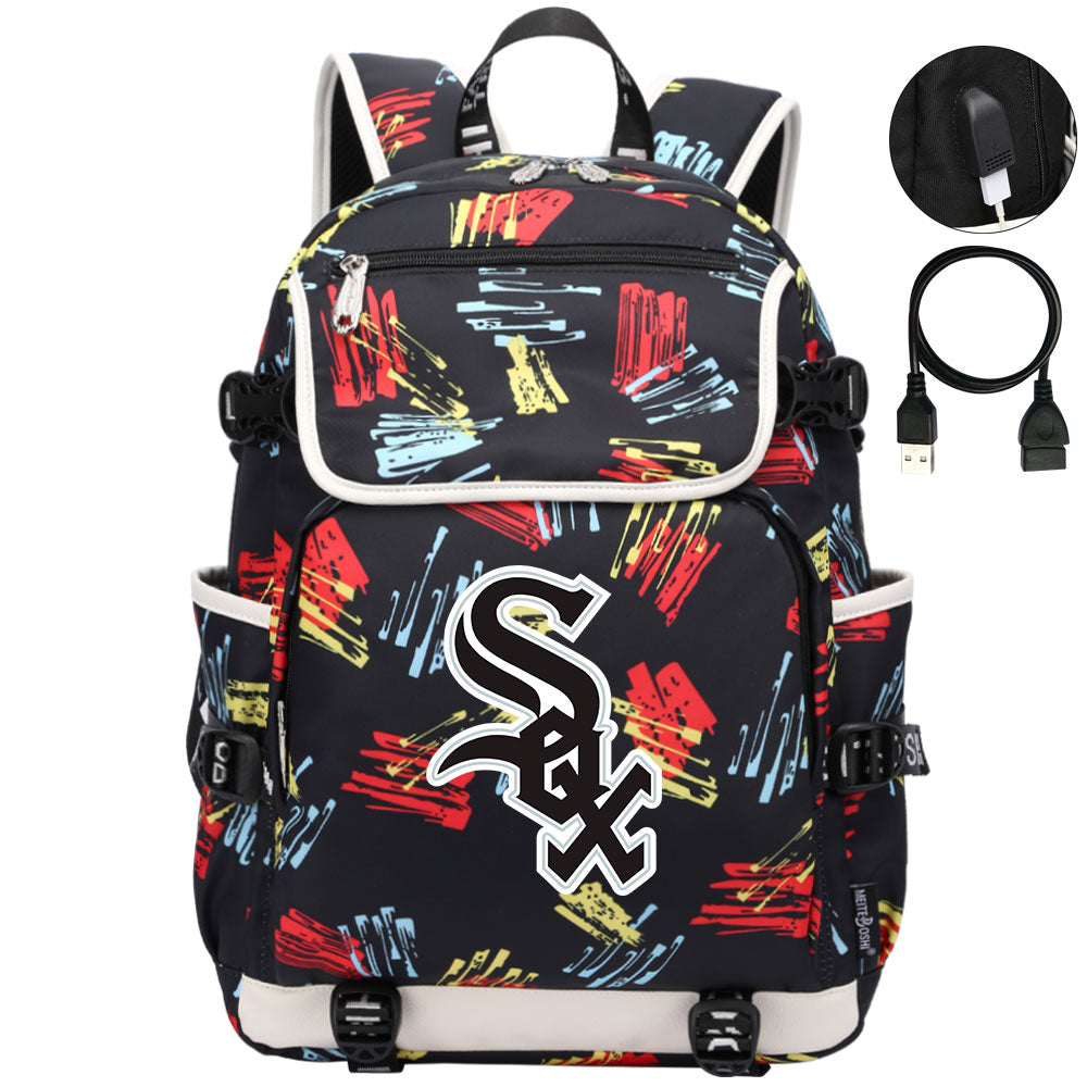 Chicago White Sox Backpack School Notebook Travel Bags