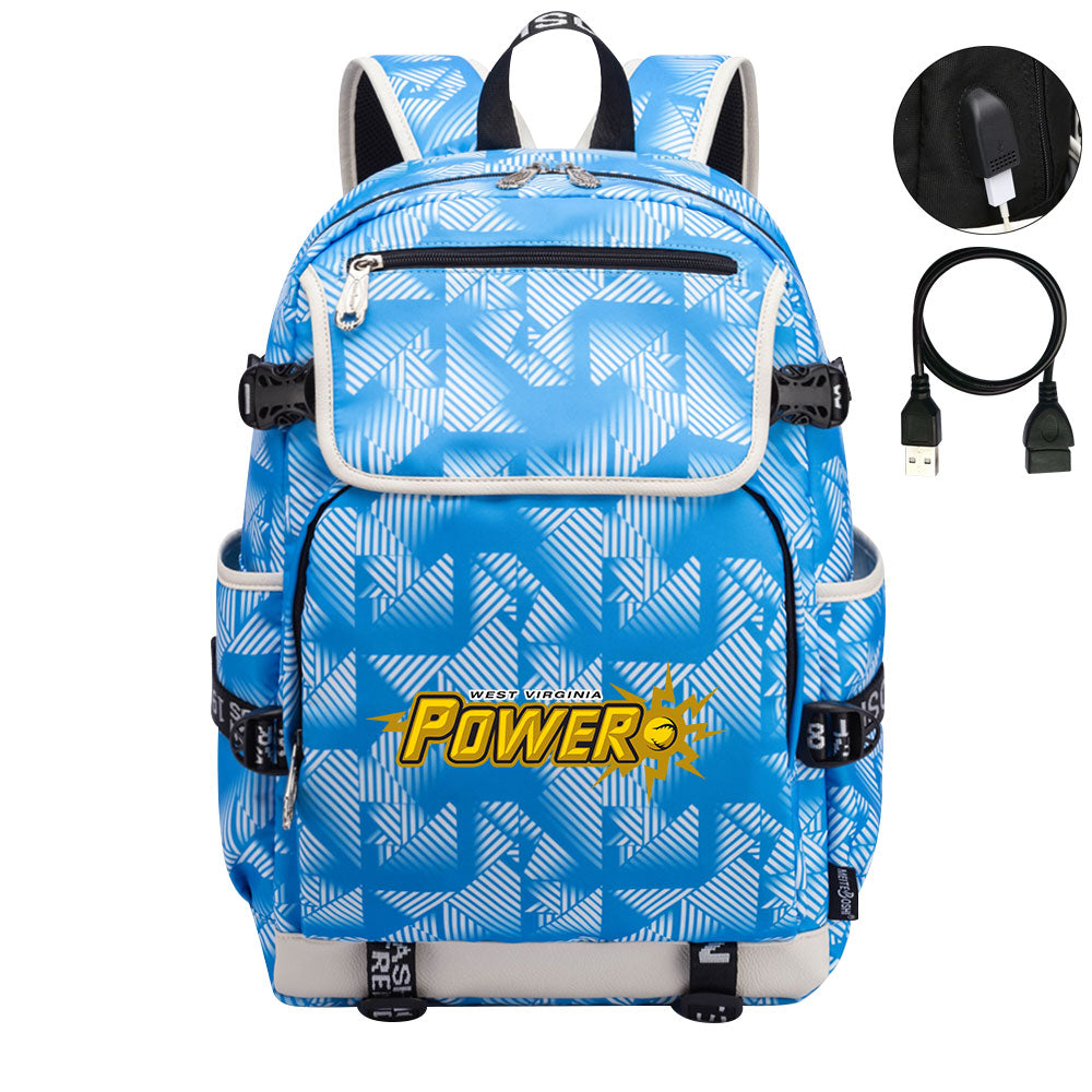 West Virginia Power Backpack School Notebook Travel Bags
