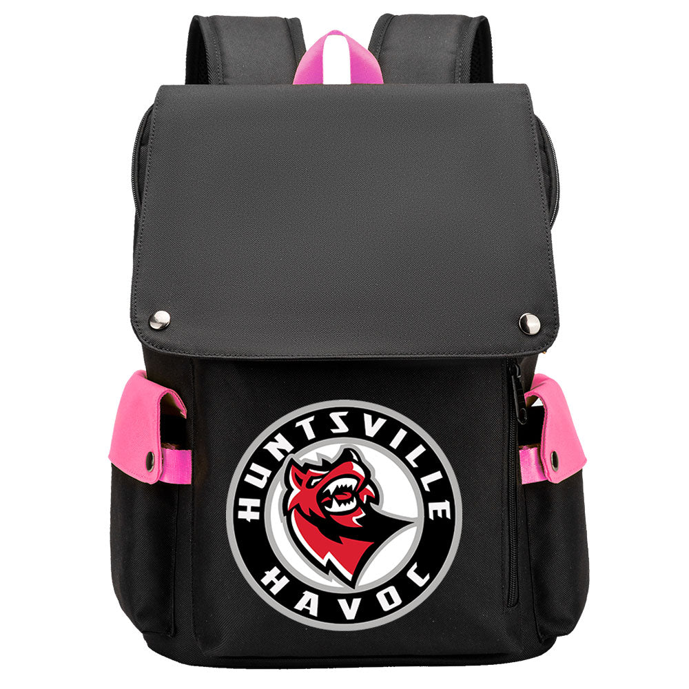 Huntsville Havoc Hockey Team School Backpack Oxford Laptop Bag
