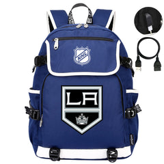 Los Angeles Kings Hockey League Backpack School Notebook Travel Bag