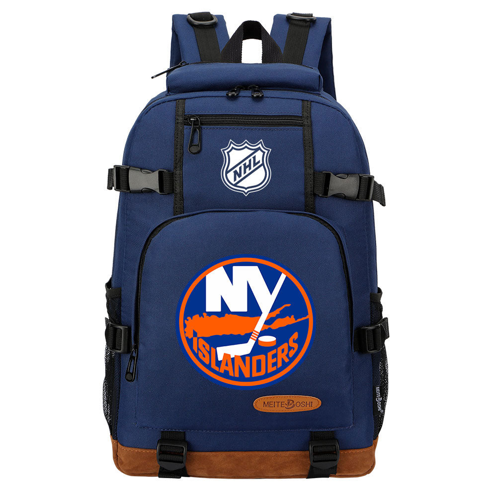 New York Islanders Hockey League  Waterproof Backpack School Notebook Travel Bag