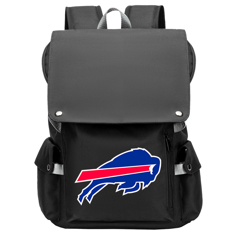 Buffalo Bills Football Team Rugby Laptop Backpack Oxford School Bag